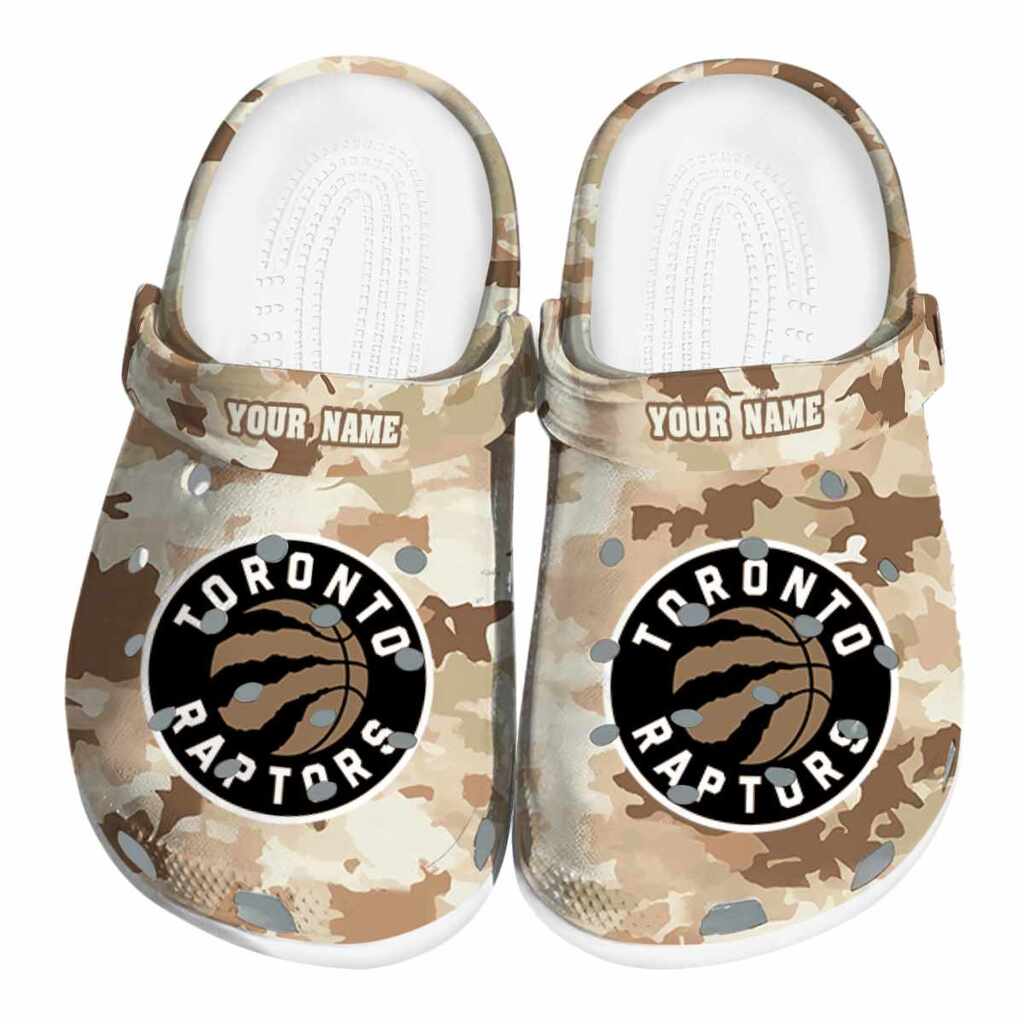 Custom Toronto Raptors Desert Camo ClogTVC1801732