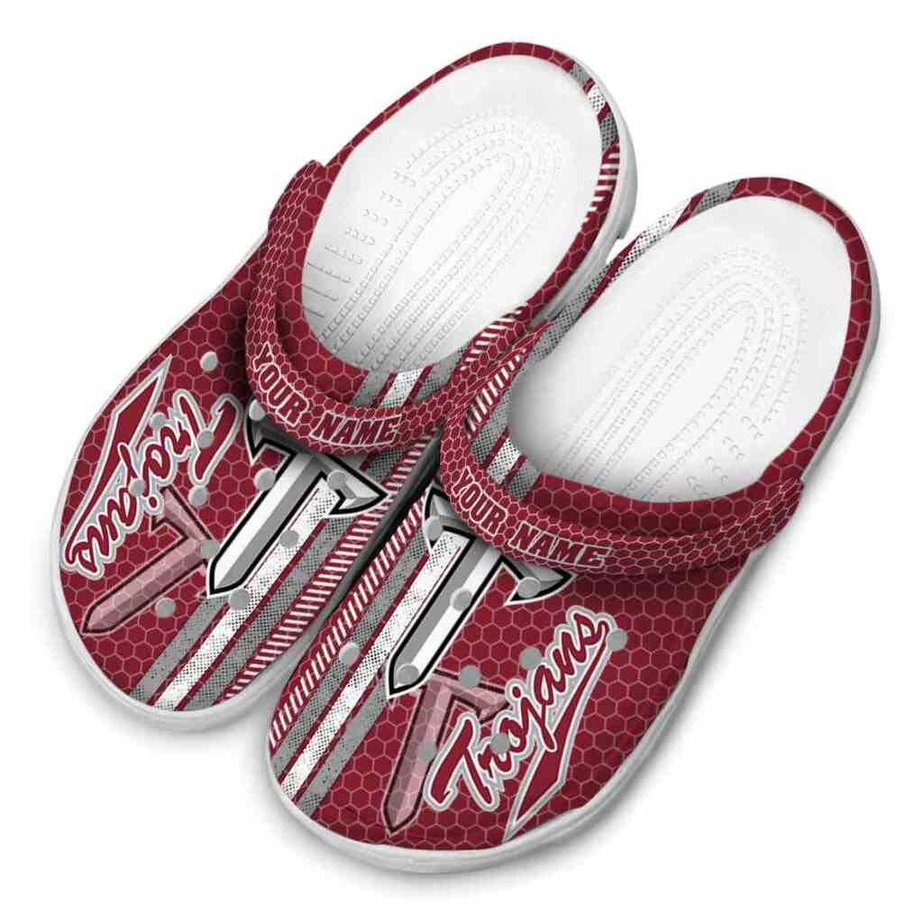 Custom Troy Trojans Contrasting Stripes ClogTVC1801728 - Image 4