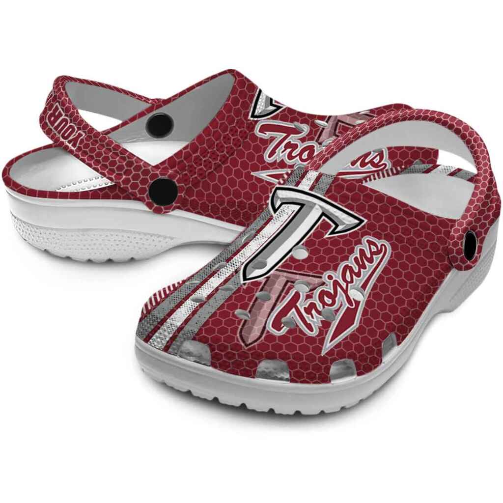 Custom Troy Trojans Contrasting Stripes ClogTVC1801728 - Image 3