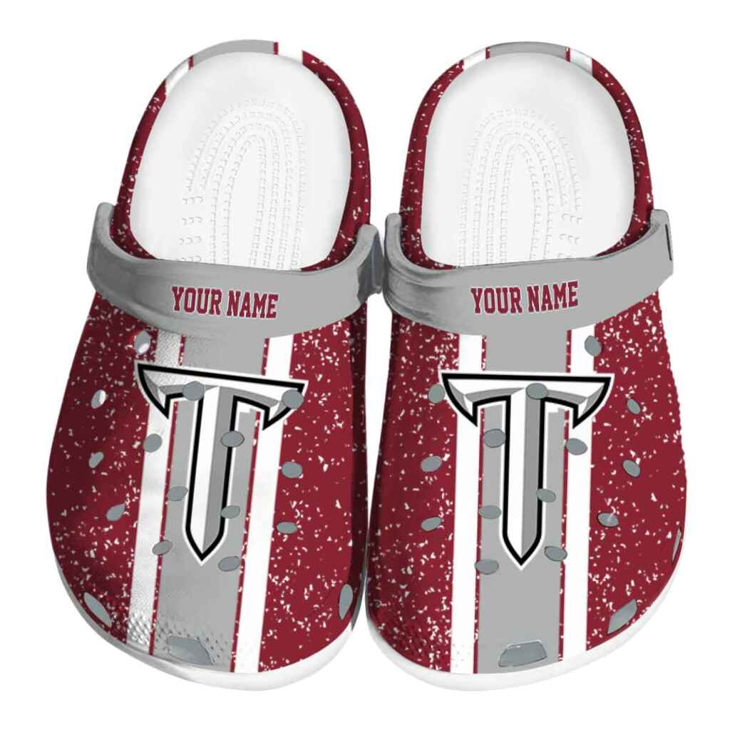 Custom Troy Trojans Vertical Stripes ClogTVC1801715