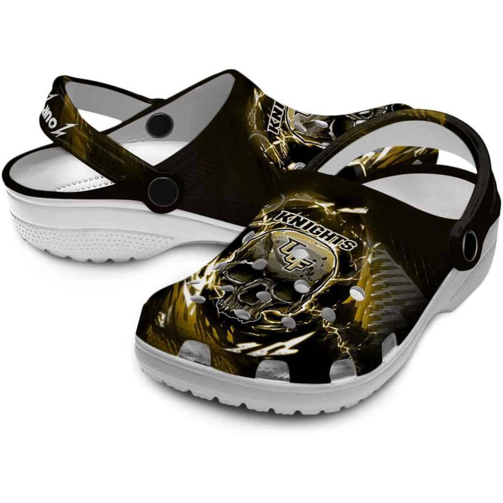 Custom UCF Knights Gothic Skull ClogTVC180159 - Image 3