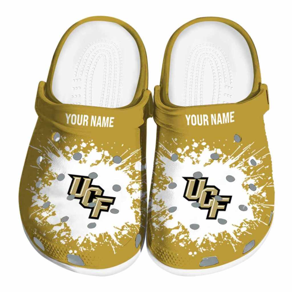 Custom UCF Knights Splatter Background ClogTVC180159