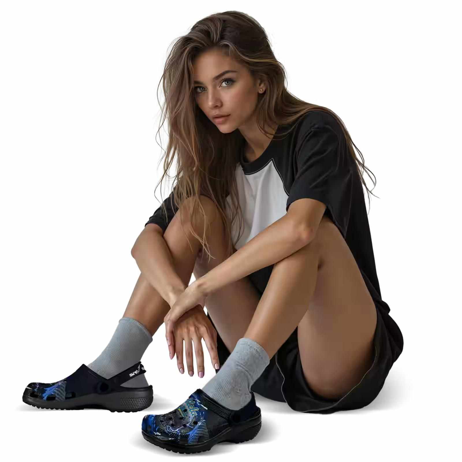 Custom UCLA Bruins Gothic Skull ClogTVC180159 - Image 6