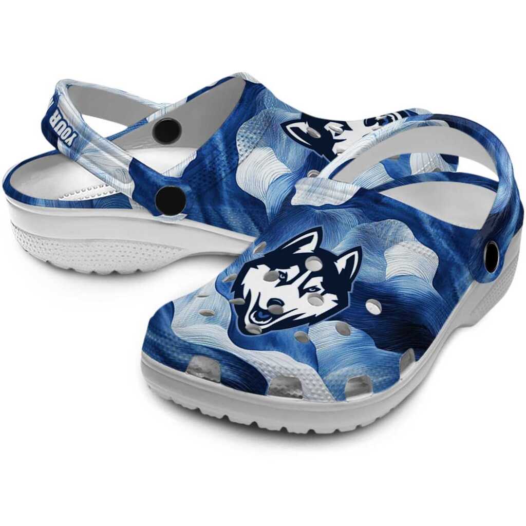 Custom UConn Huskies Ocean Waves ClogTVC1801775 - Image 3
