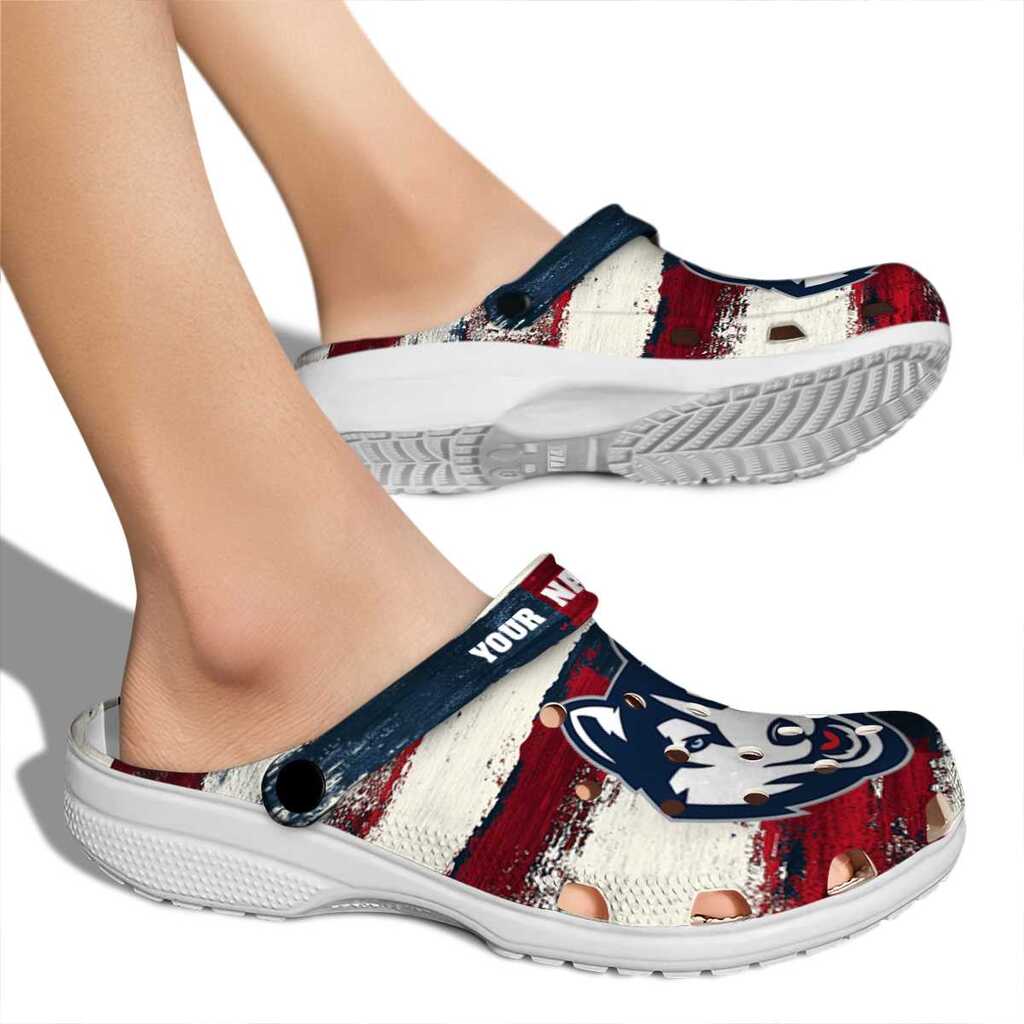 Custom UConn Huskies Patriotic Stripes ClogTVC1801776 - Image 2