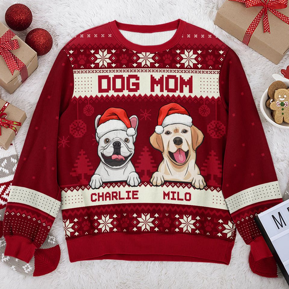 Custom Ugly Christmas Sweatshirt for Dog Lovers