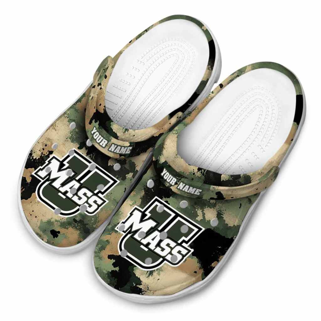Custom UMass Minutemen Camouflage Craze ClogTVC1801775 - Image 4