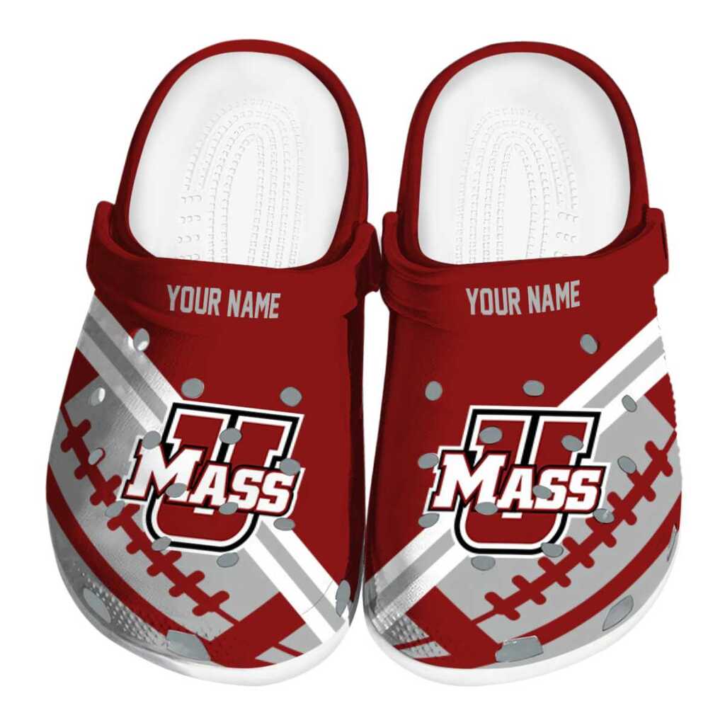 Custom UMass Minutemen Football Motif ClogTVC1801804