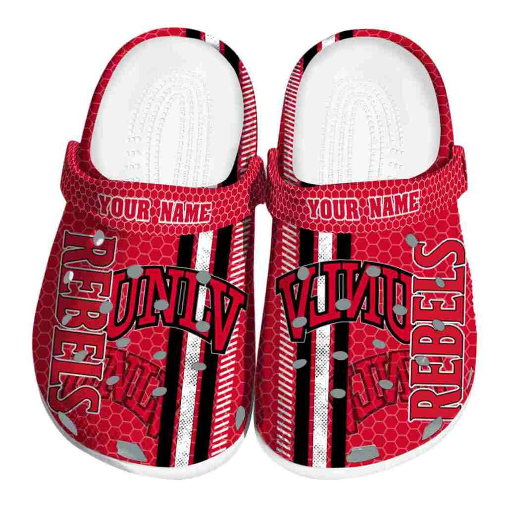Custom UNLV Rebels Contrasting Stripes ClogTVC1801742
