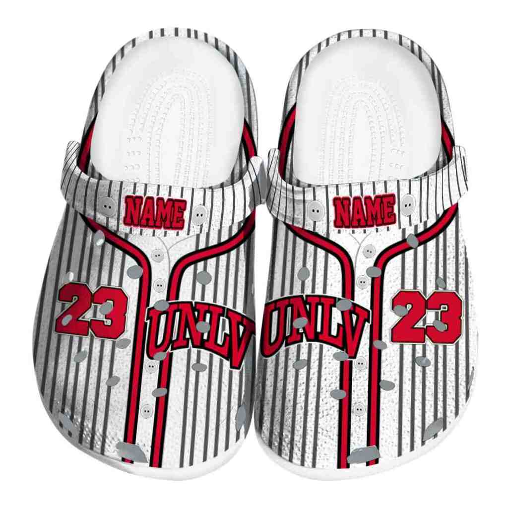 Custom UNLV Rebels Pinstripe Pattern ClogTVC1801753