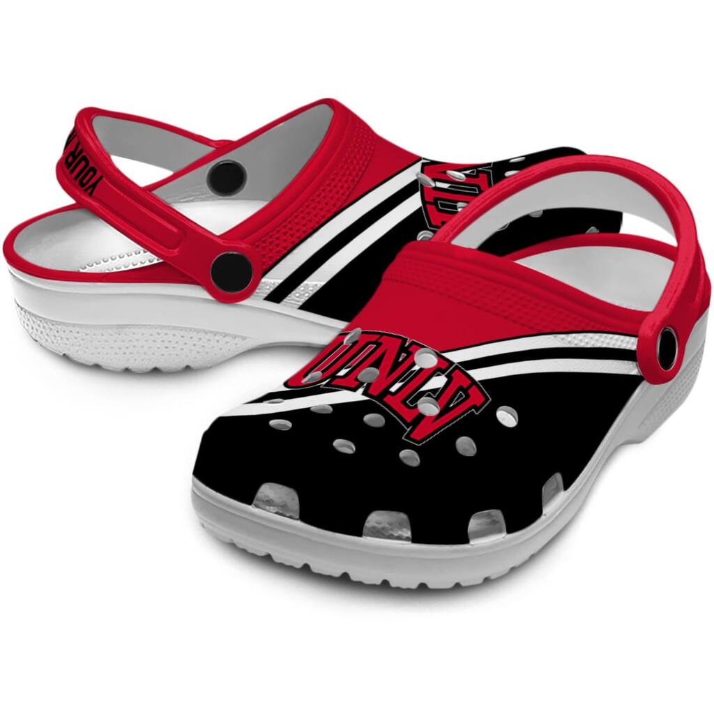 Custom UNLV Rebels Striped Accents ClogTVC1801835 - Image 3
