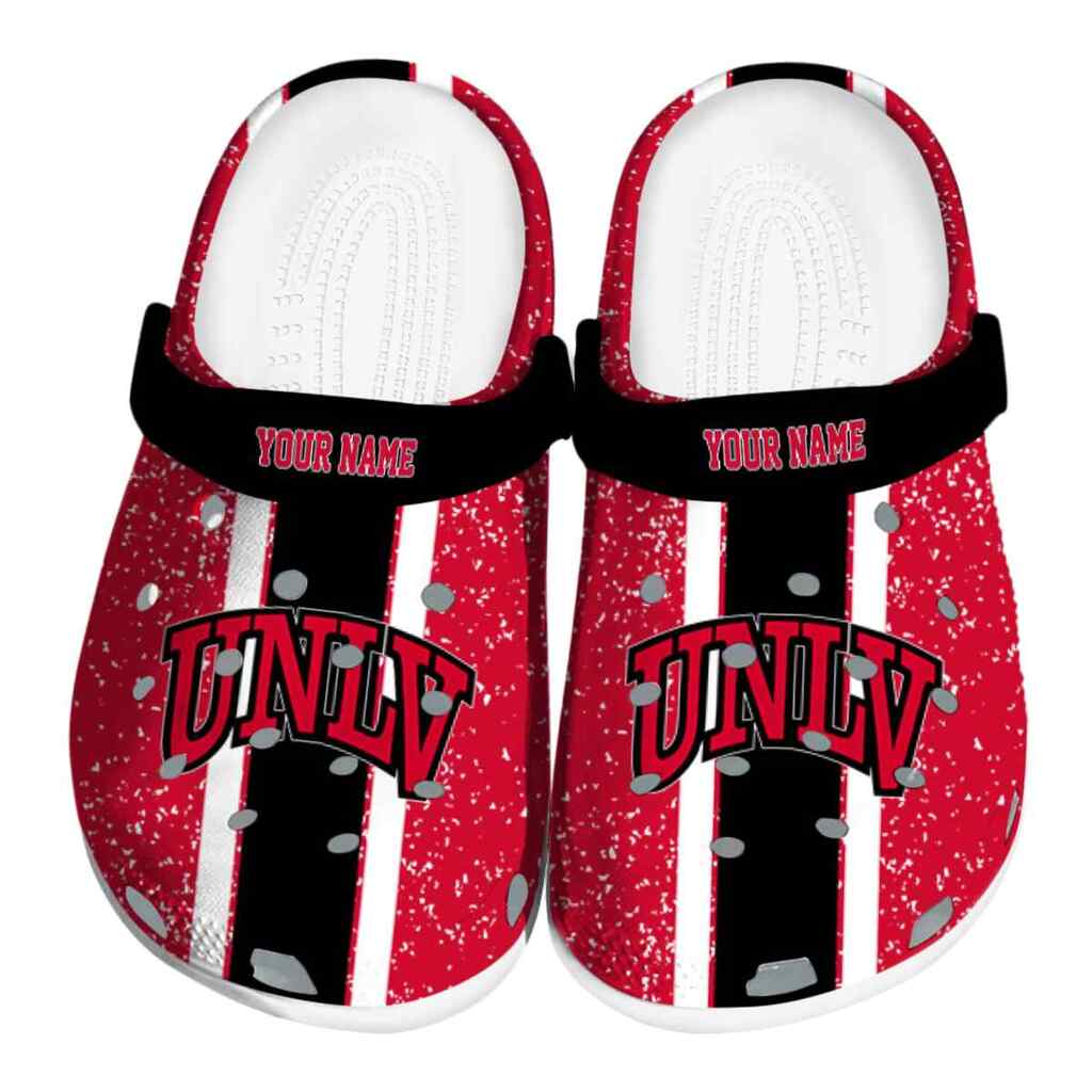 Custom UNLV Rebels Vertical Stripes ClogTVC1801753