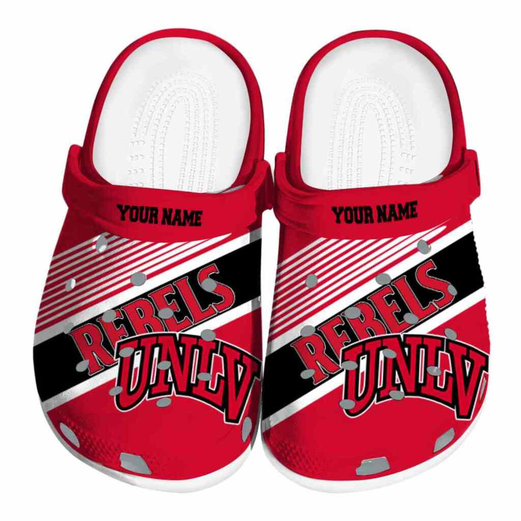 Custom UNLV Rebels Vibrant Dual-Tone ClogTVC1801795