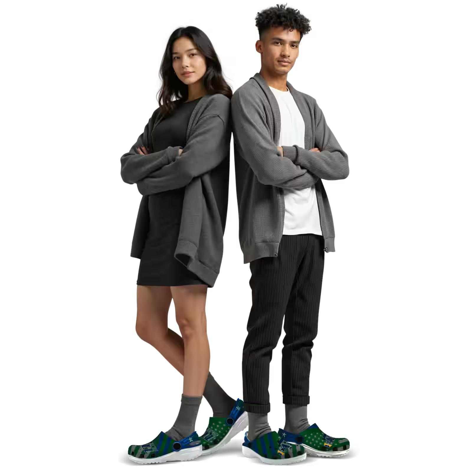 Custom Utah Jazz Star-Spangled Graphic ClogTVC1801732 - Image 7