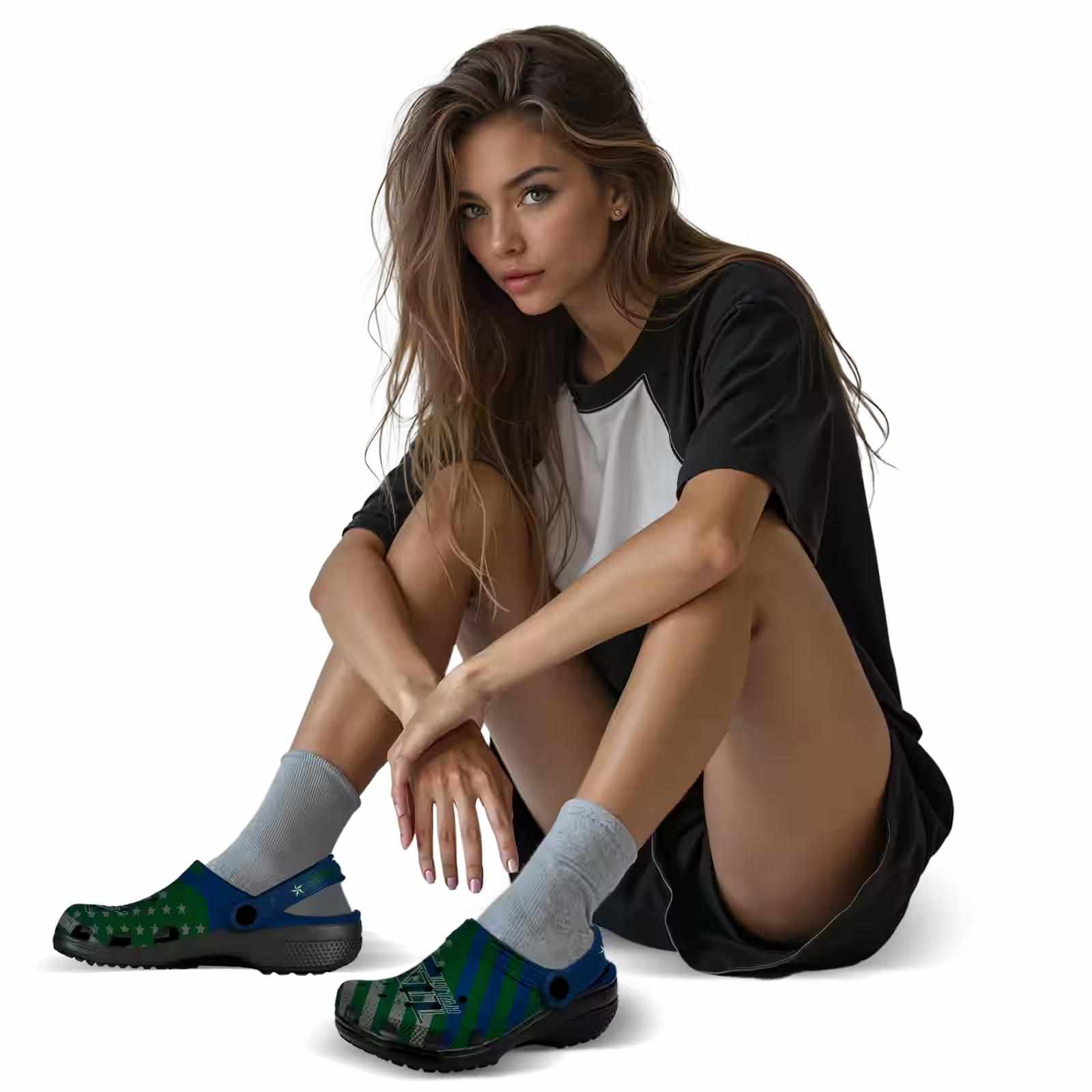 Custom Utah Jazz Star-Spangled Graphic ClogTVC1801732 - Image 6