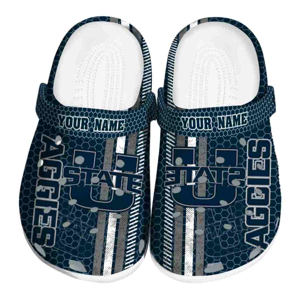 Custom Utah State Aggies Contrasting Stripes ClogTVC1801742