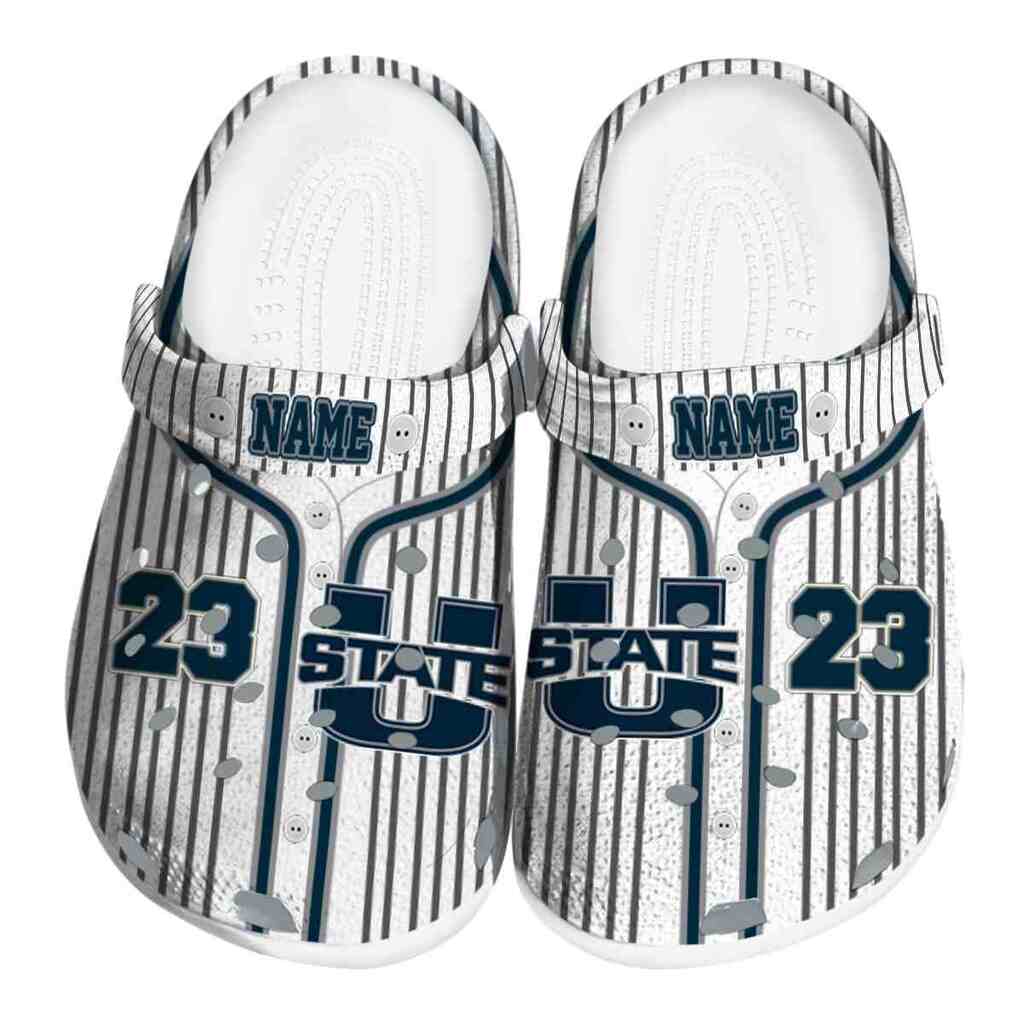Custom Utah State Aggies Pinstripe Pattern ClogTVC1801753