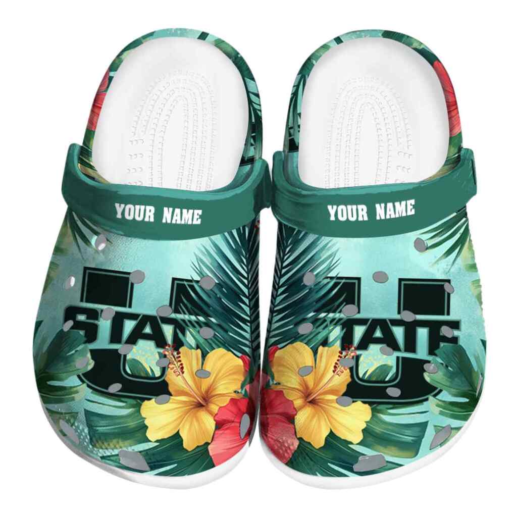 Custom Utah State Aggies Tropical Vibes ClogTVC1801776