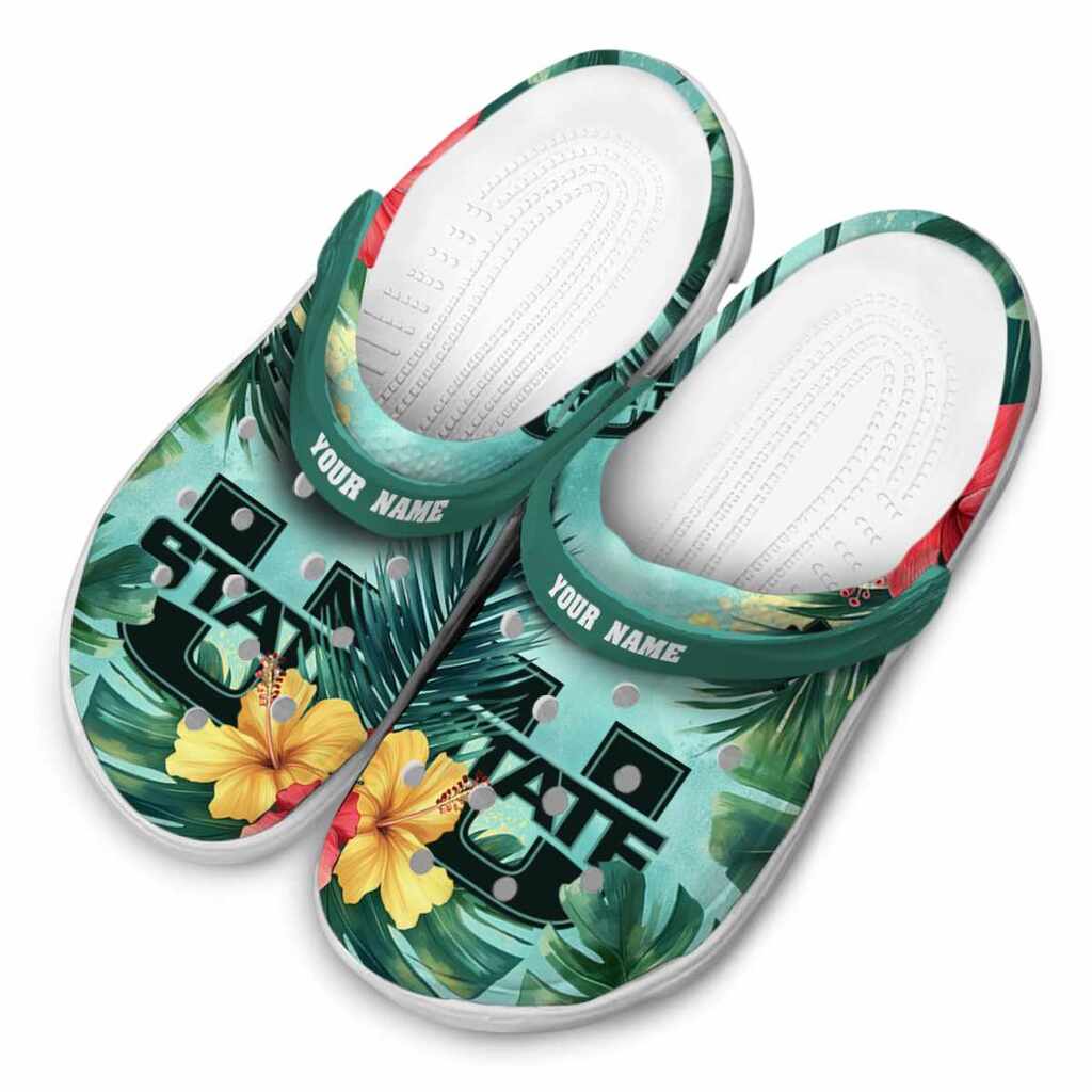 Custom Utah State Aggies Tropical Vibes ClogTVC1801776 - Image 4