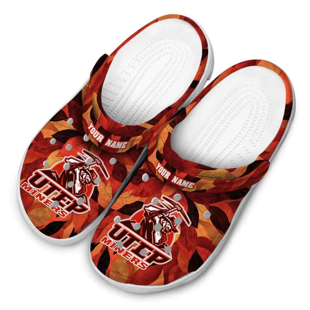 Custom UTEP Miners Autumn Leaves ClogTVC1801776 - Image 4