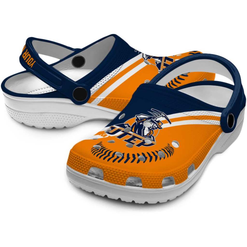 Custom UTEP Miners Baseball Motif ClogTVC1801803 - Image 3