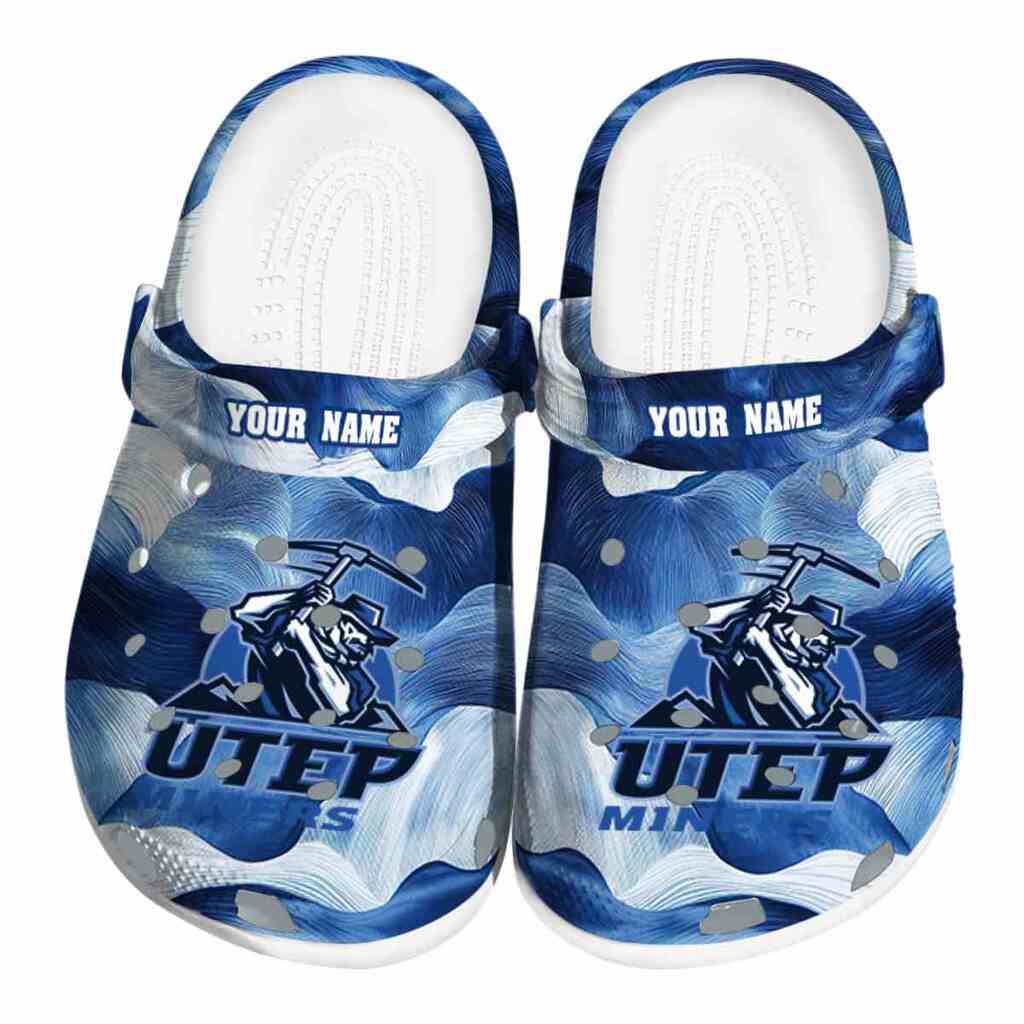 Custom UTEP Miners Ocean Waves ClogTVC1801776