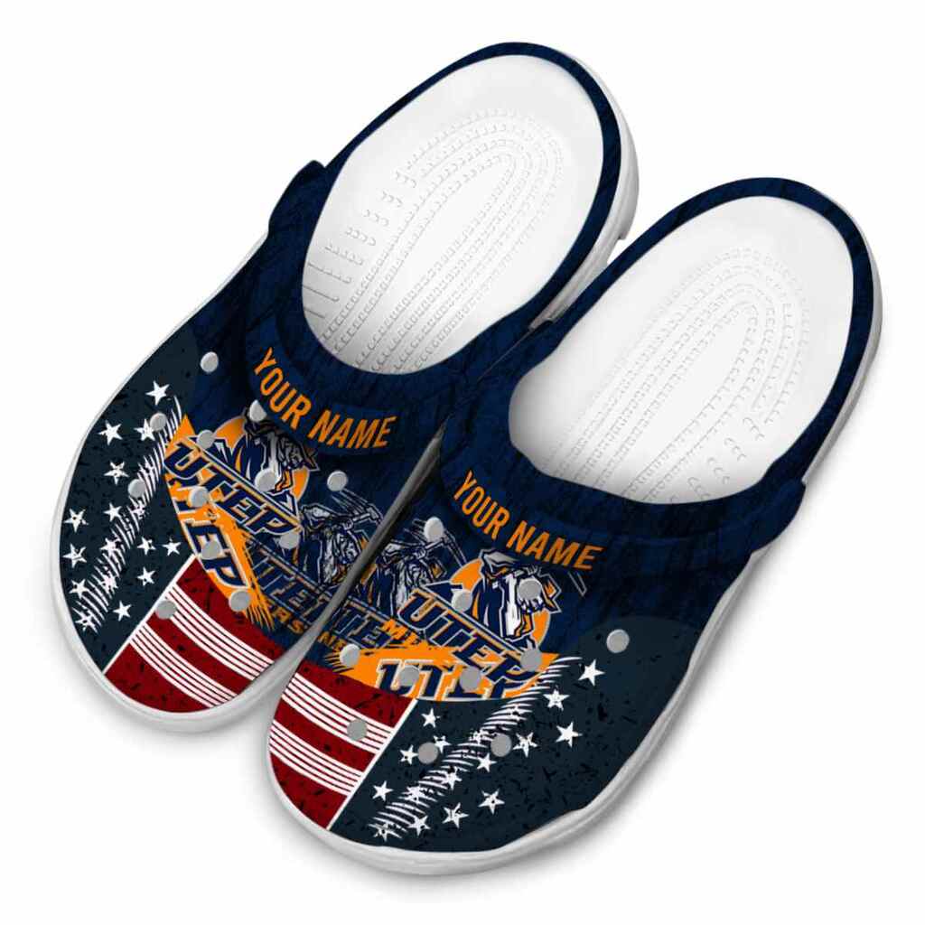 Custom UTEP Miners Star-Spangled Side Pattern ClogTVC1801744 - Image 4