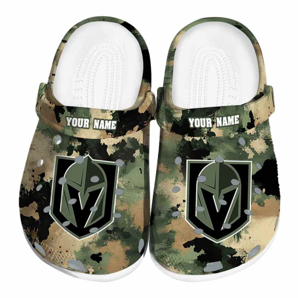 Custom Vegas Golden Knights Camouflage Craze ClogTVC1801890