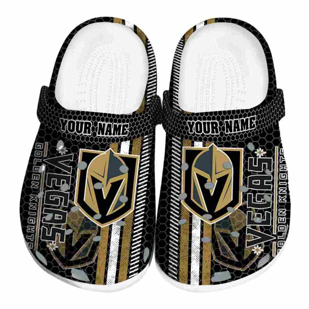 Custom Vegas Golden Knights Contrasting Stripes ClogTVC1801890