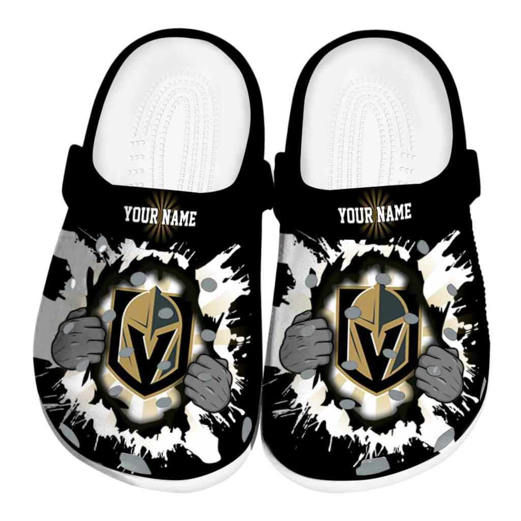 Custom Vegas Golden Knights Gripping Hand ClogTVC1801890