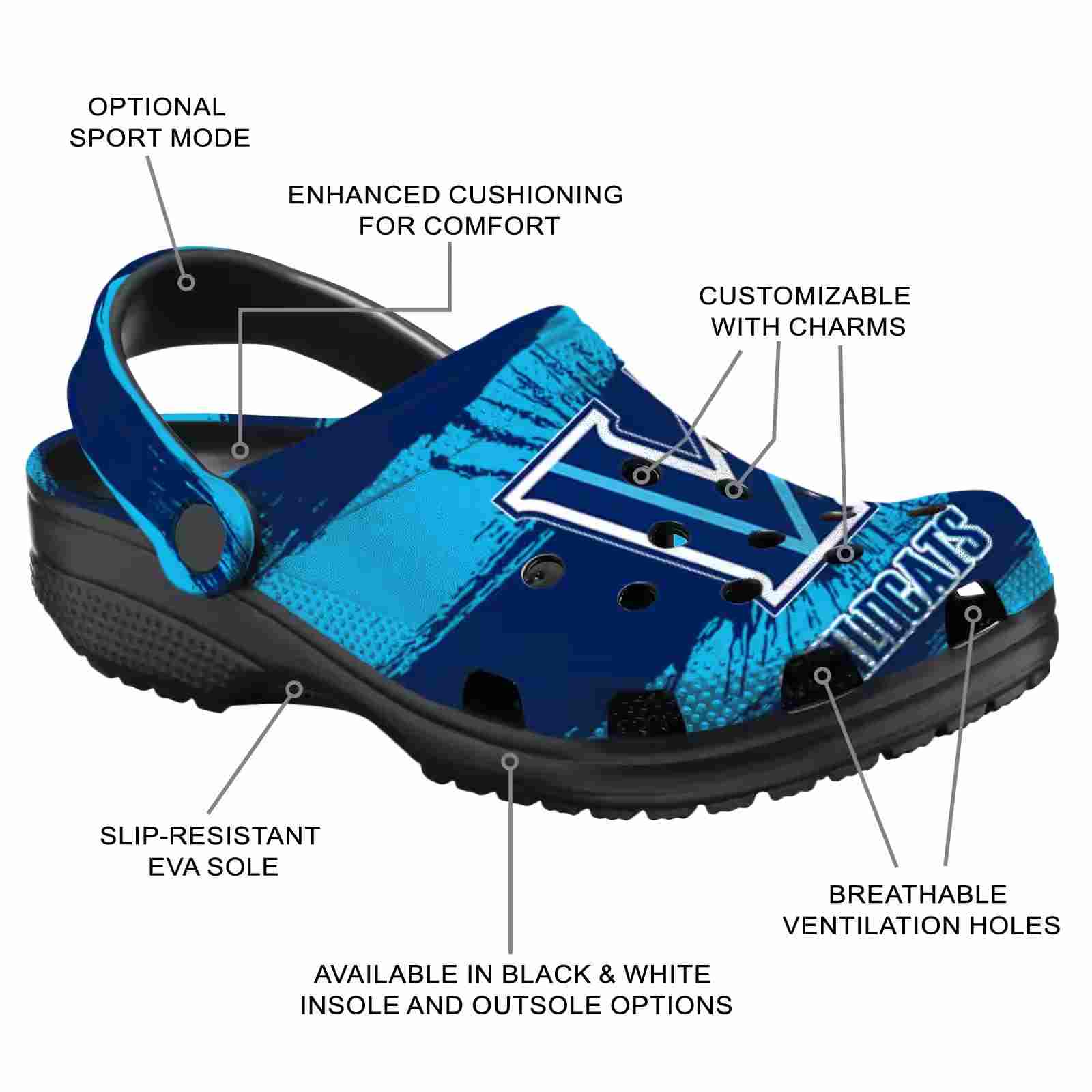 Custom Villanova Wildcats Paint Splatter Graphics ClogTVC1801745 - Image 5