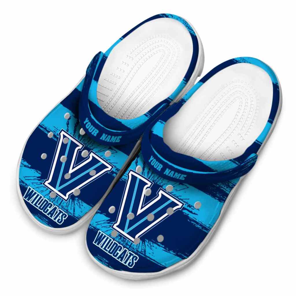 Custom Villanova Wildcats Paint Splatter Graphics ClogTVC1801745 - Image 4