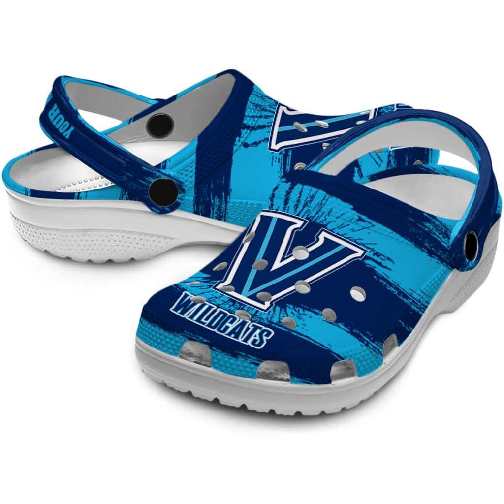 Custom Villanova Wildcats Paint Splatter Graphics ClogTVC1801745 - Image 3