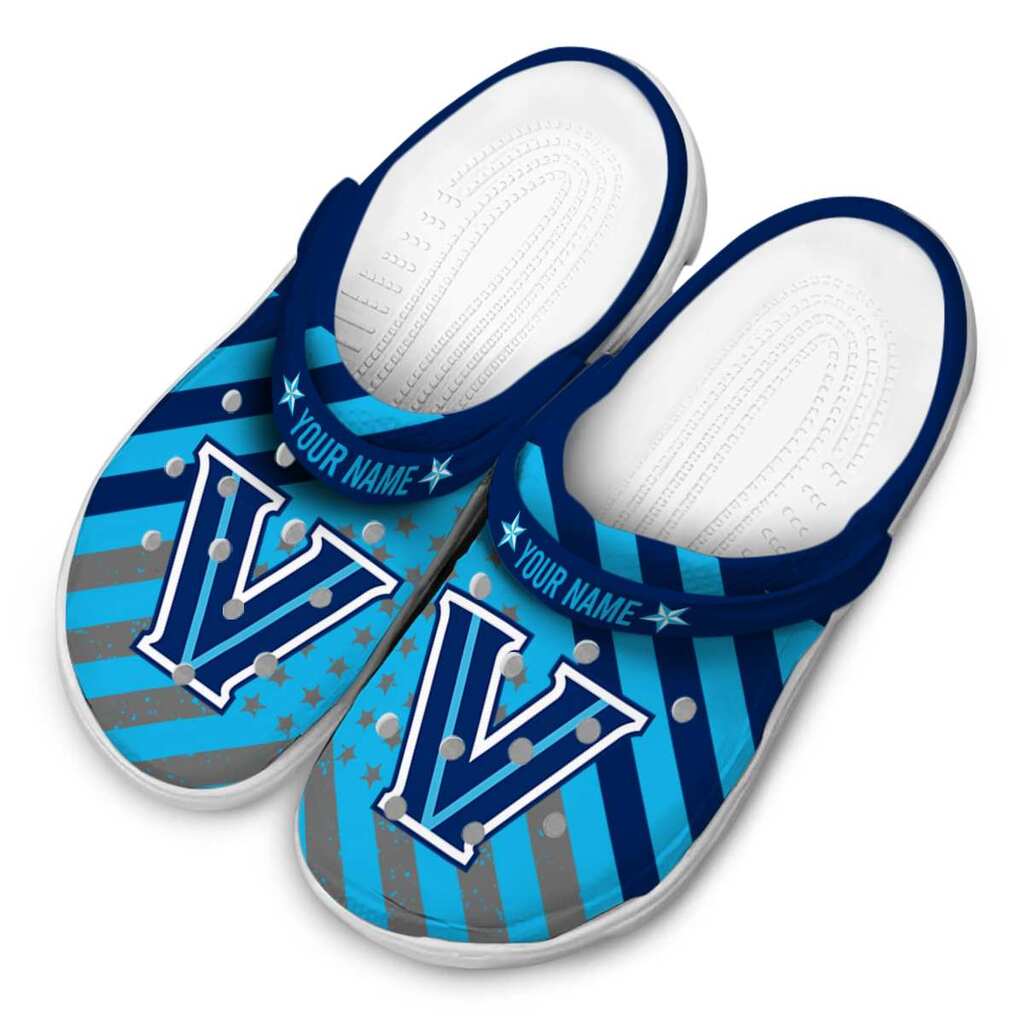 Custom Villanova Wildcats Star-Spangled Graphic ClogTVC1801826 - Image 4