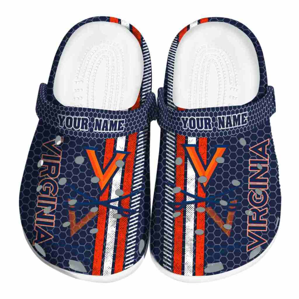 Custom Virginia Cavaliers Contrasting Stripes ClogTVC1801745