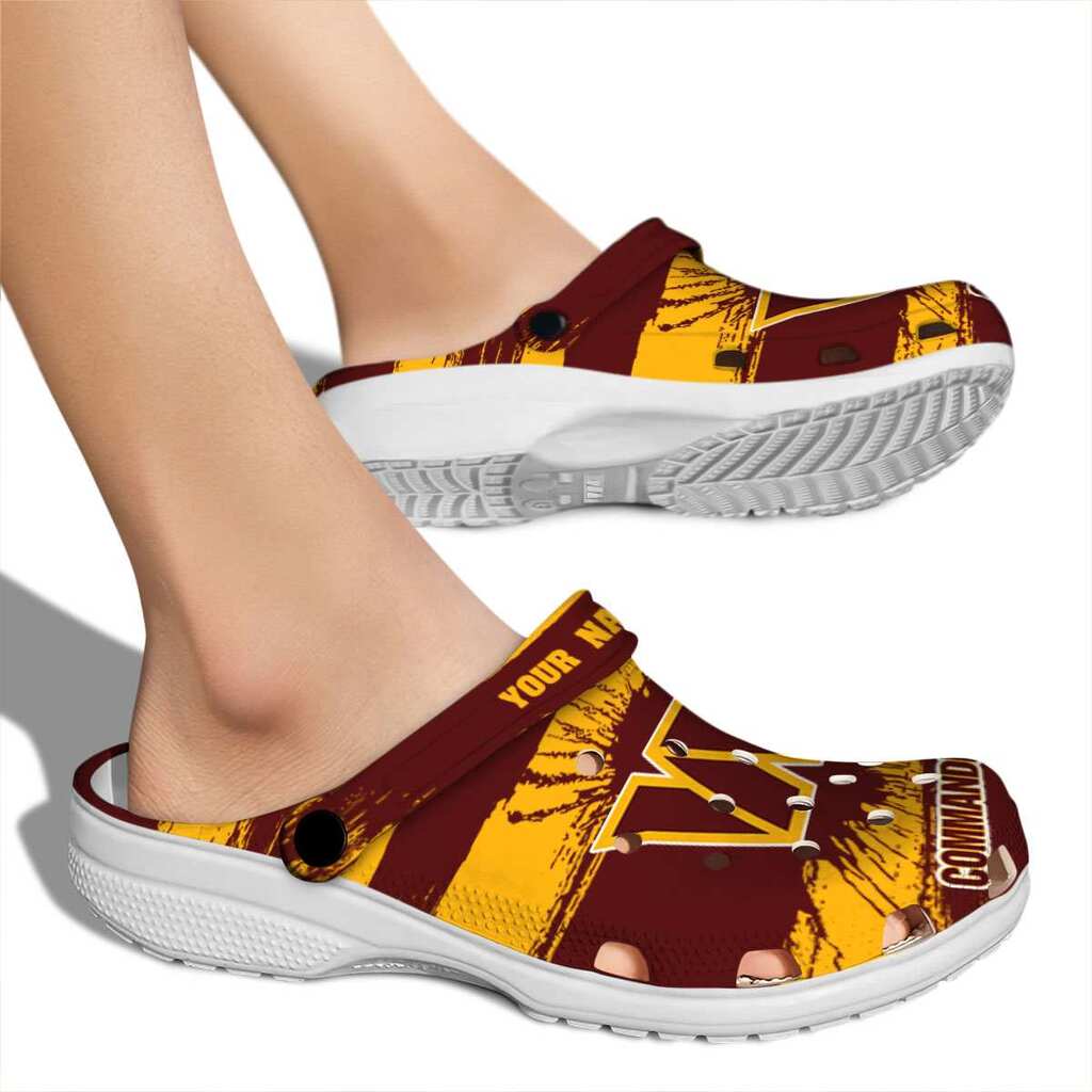 Custom Washington Commanders Paint Splatter Graphics ClogTVC1801132 - Image 2