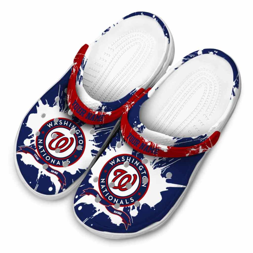 Custom Washington Nationals Splatter Pattern ClogTVC180173 - Image 4