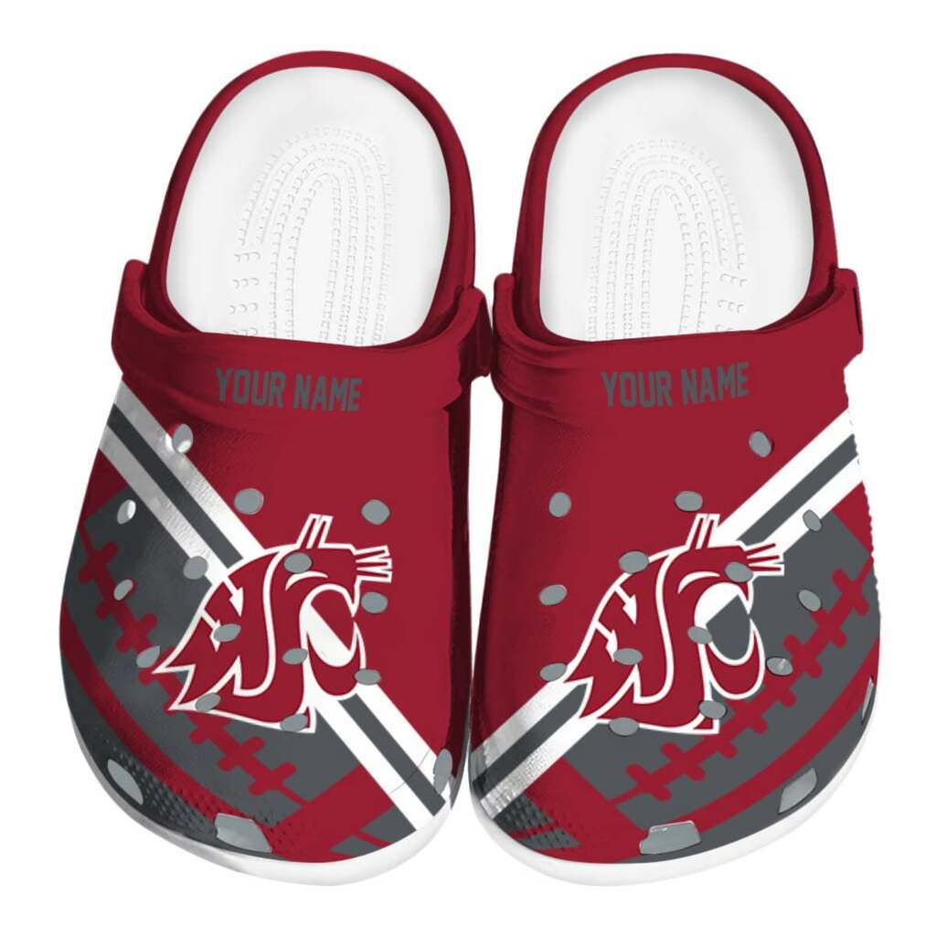 Custom Washington State Cougars Football Motif ClogTVC1801804