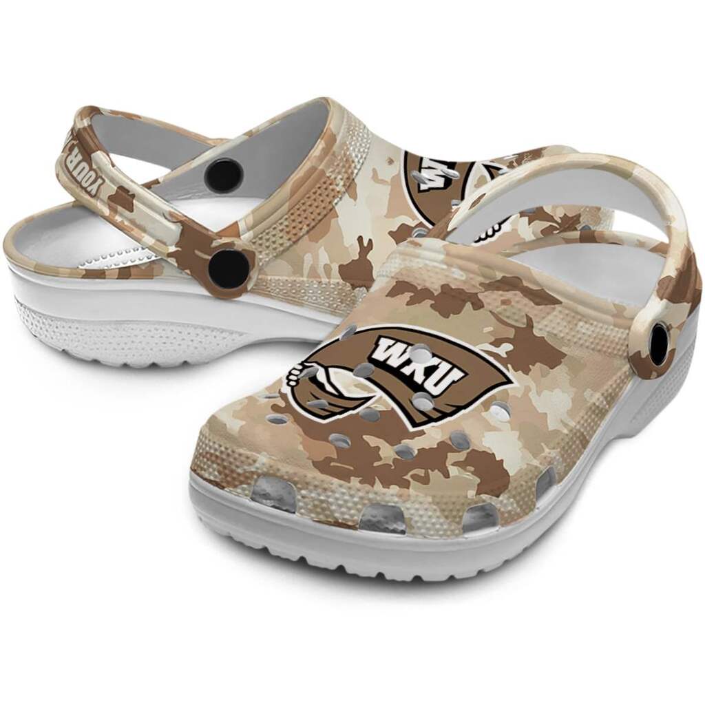Custom Western Kentucky Hilltoppers Desert Camo ClogTVC1801774 - Image 3