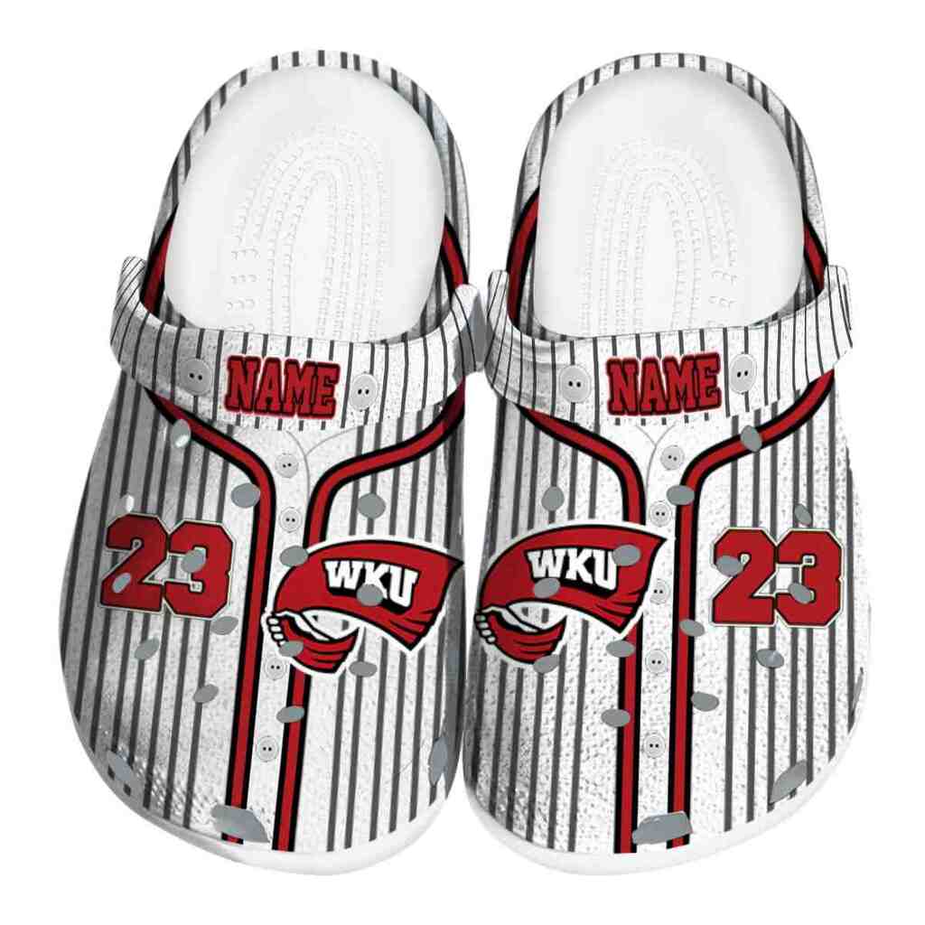 Custom Western Kentucky Hilltoppers Pinstripe Pattern ClogTVC1801719