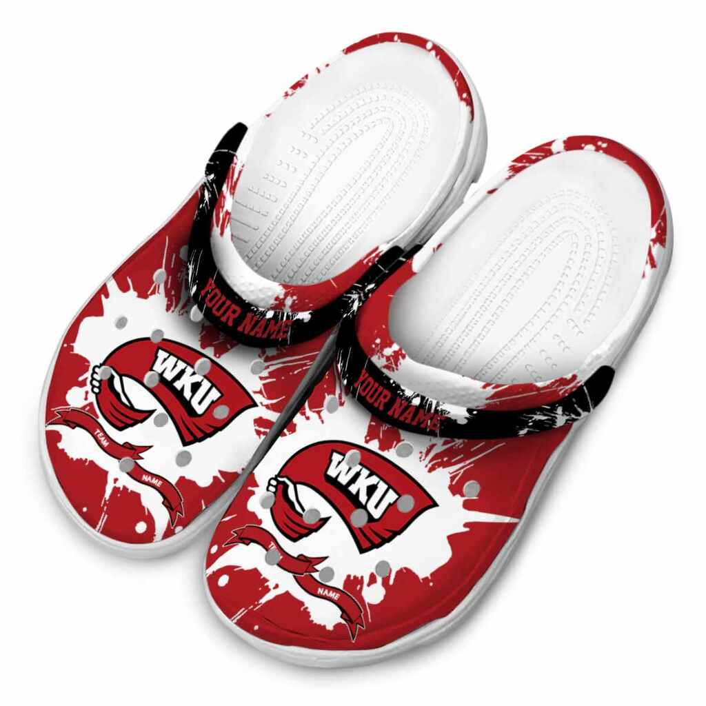Custom Western Kentucky Hilltoppers Splatter Pattern ClogTVC1801746 - Image 4