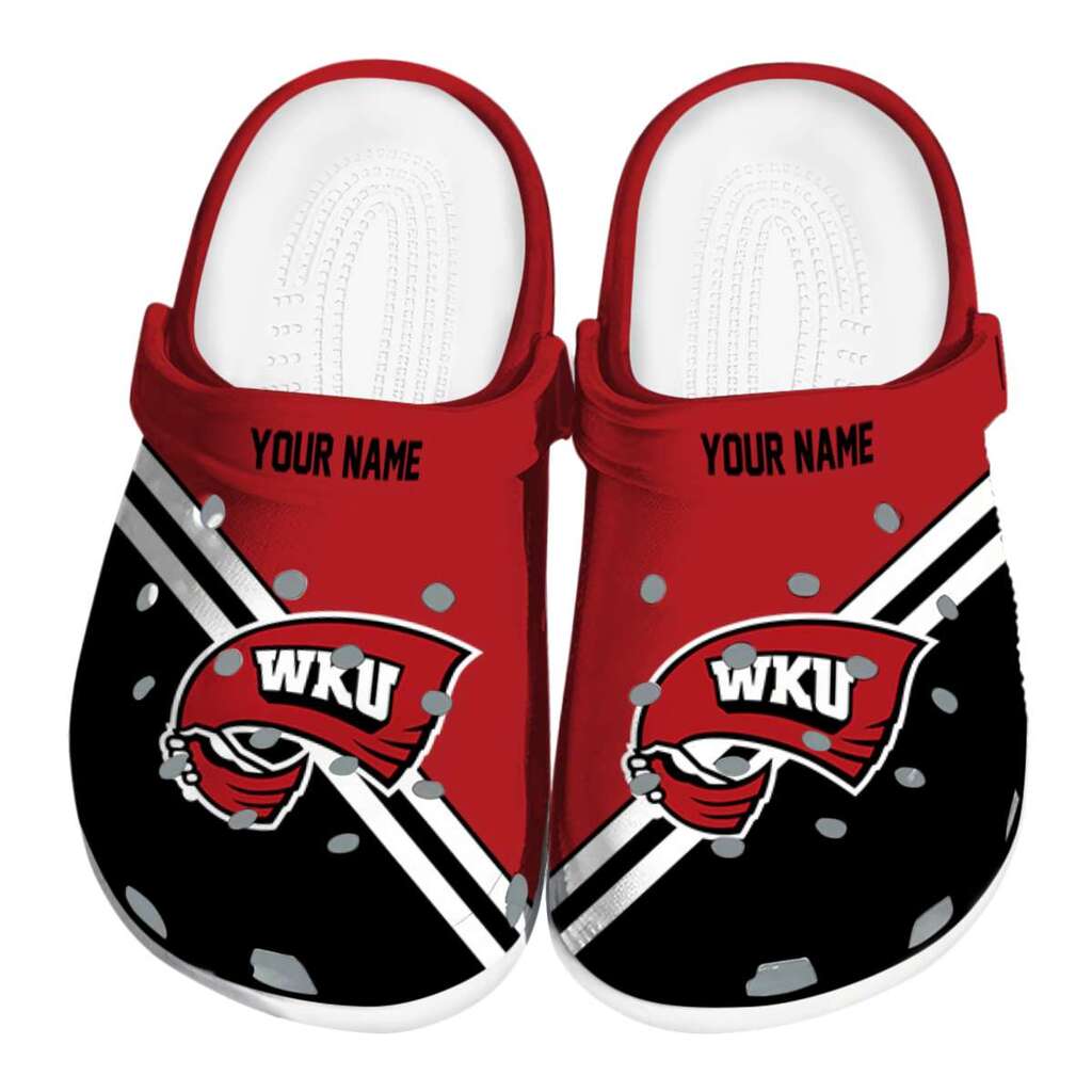 Custom Western Kentucky Hilltoppers Striped Accents ClogTVC1801835