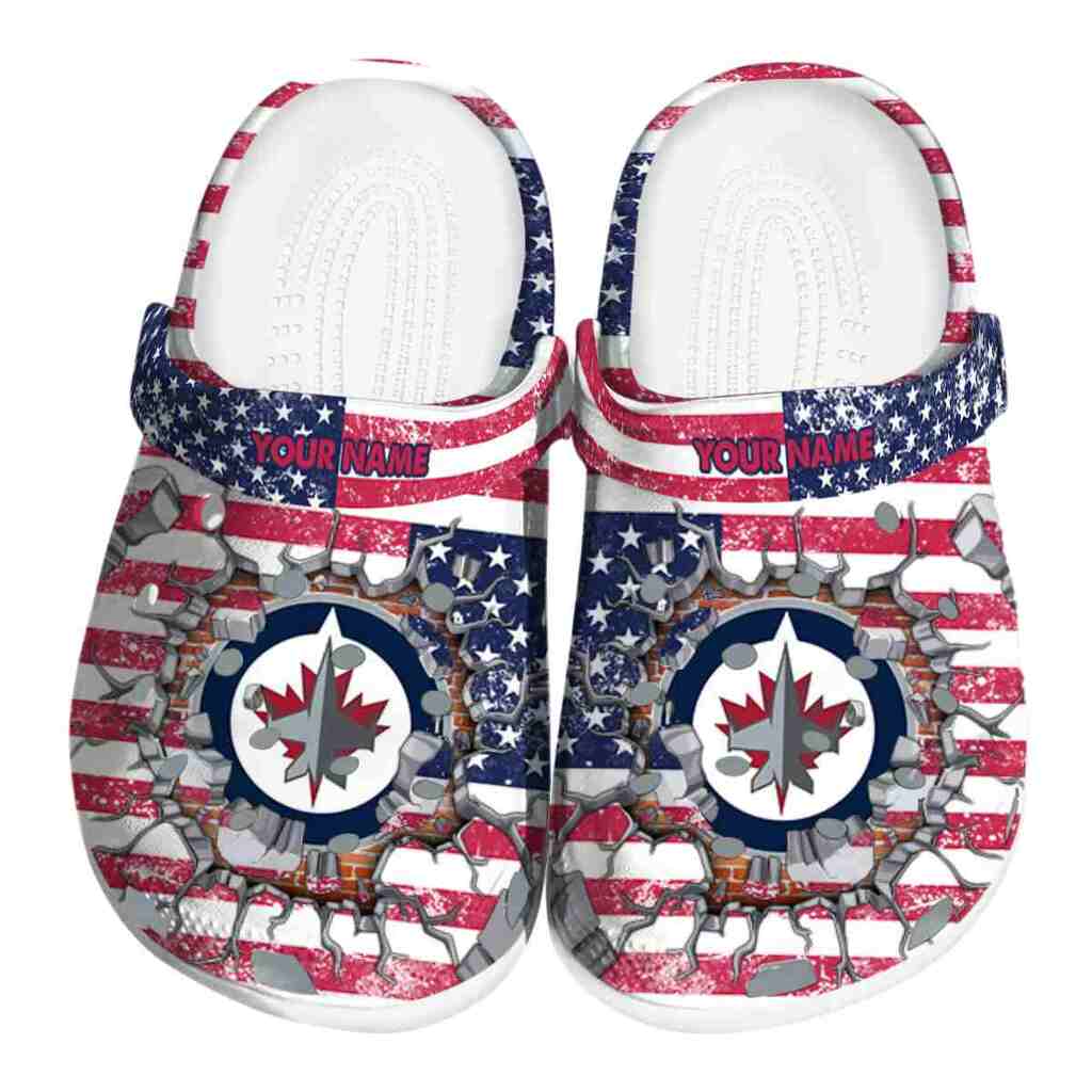 Custom Winnipeg Jets Freedom Splinter ClogTVC1801897