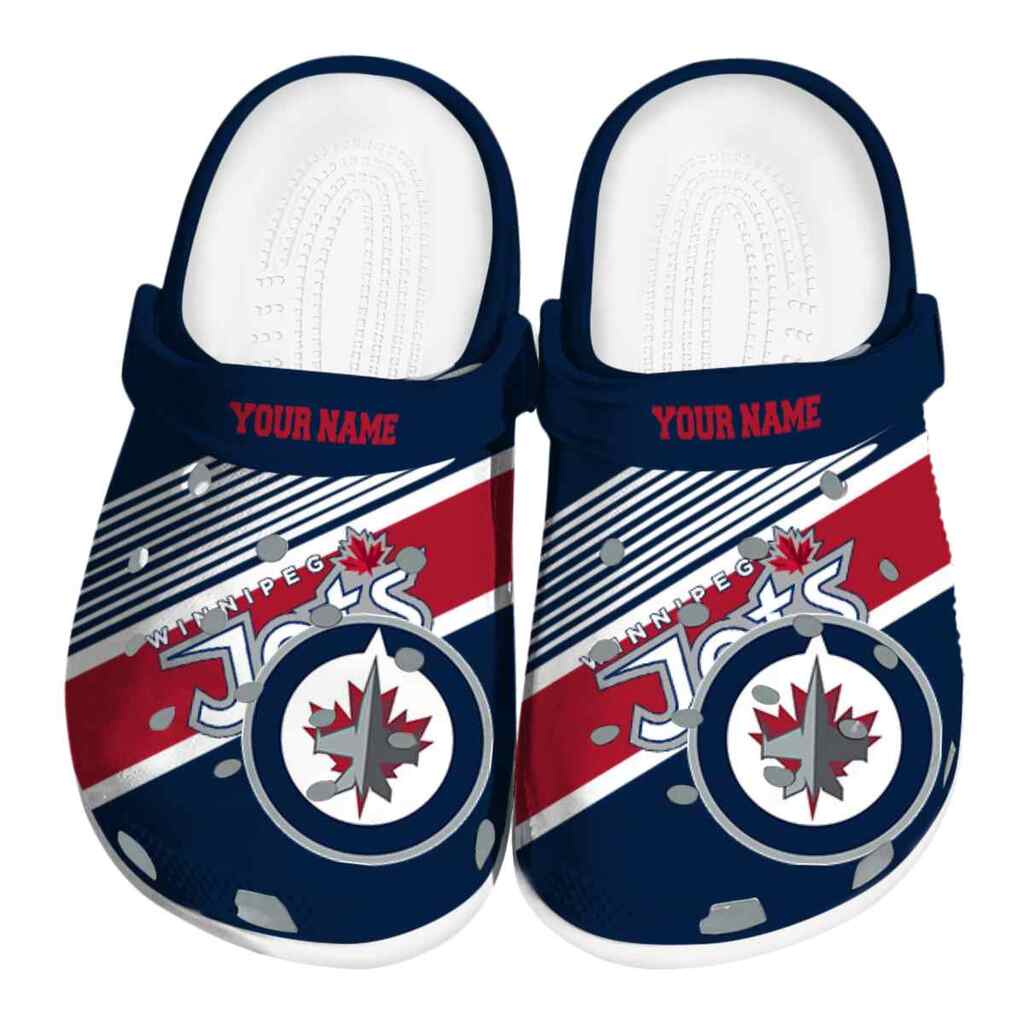 Custom Winnipeg Jets Vibrant Dual-Tone ClogTVC1801897