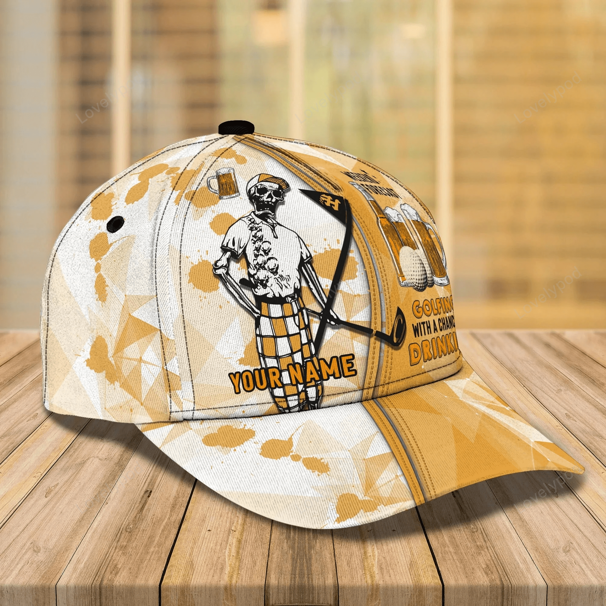 Custom With Name 3D Baseball Cap Hat For Golf Man, Plan For The Day With Golf, Gift A Golf Lover Trucker Hats Custom Hats Gifts For Men & Women