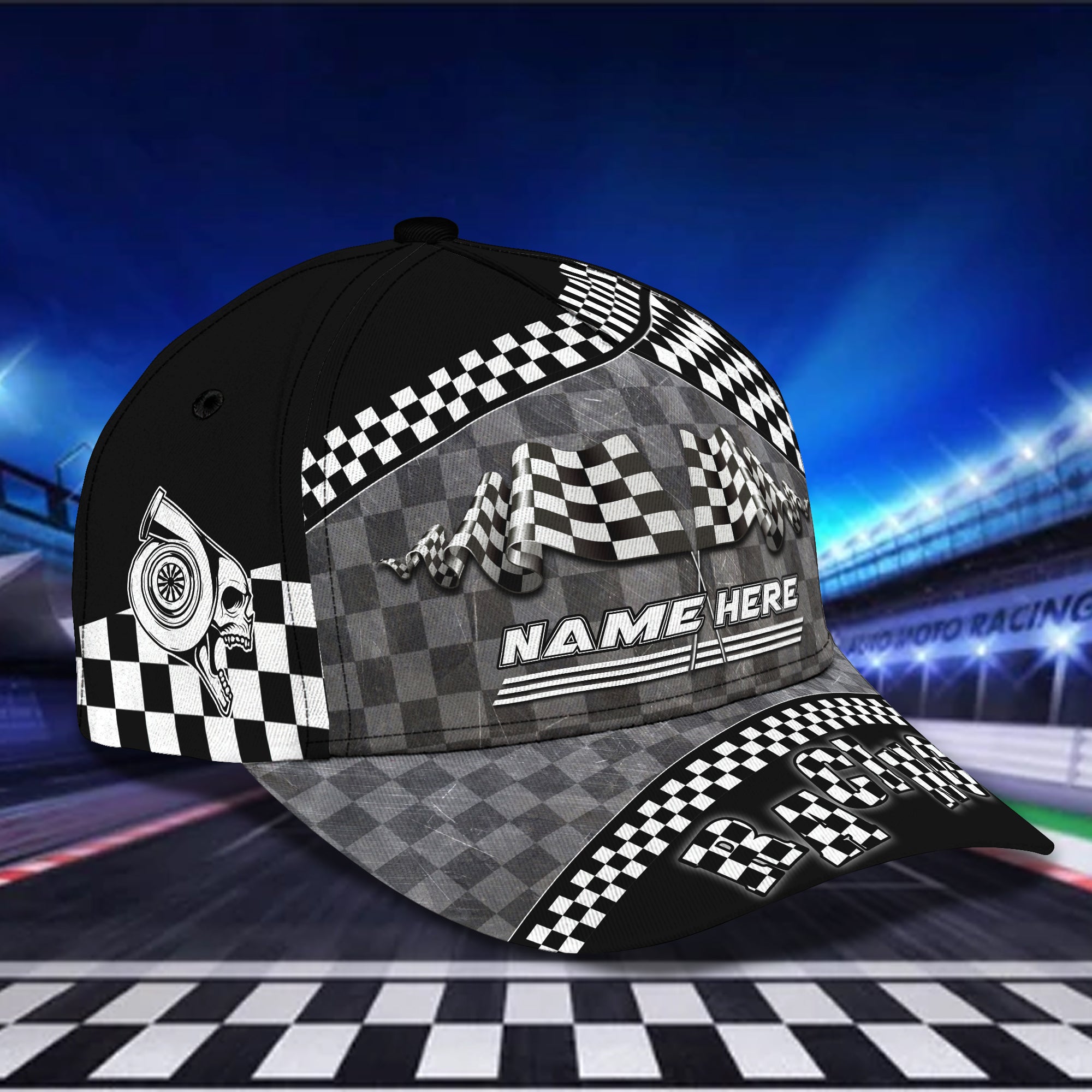 Custom With Name 3D Full Printed Baseball Cap For Racer, Racer Cap, Racing Hat For Men And Women Trucker Hats Custom Hats Gifts For Men & Women