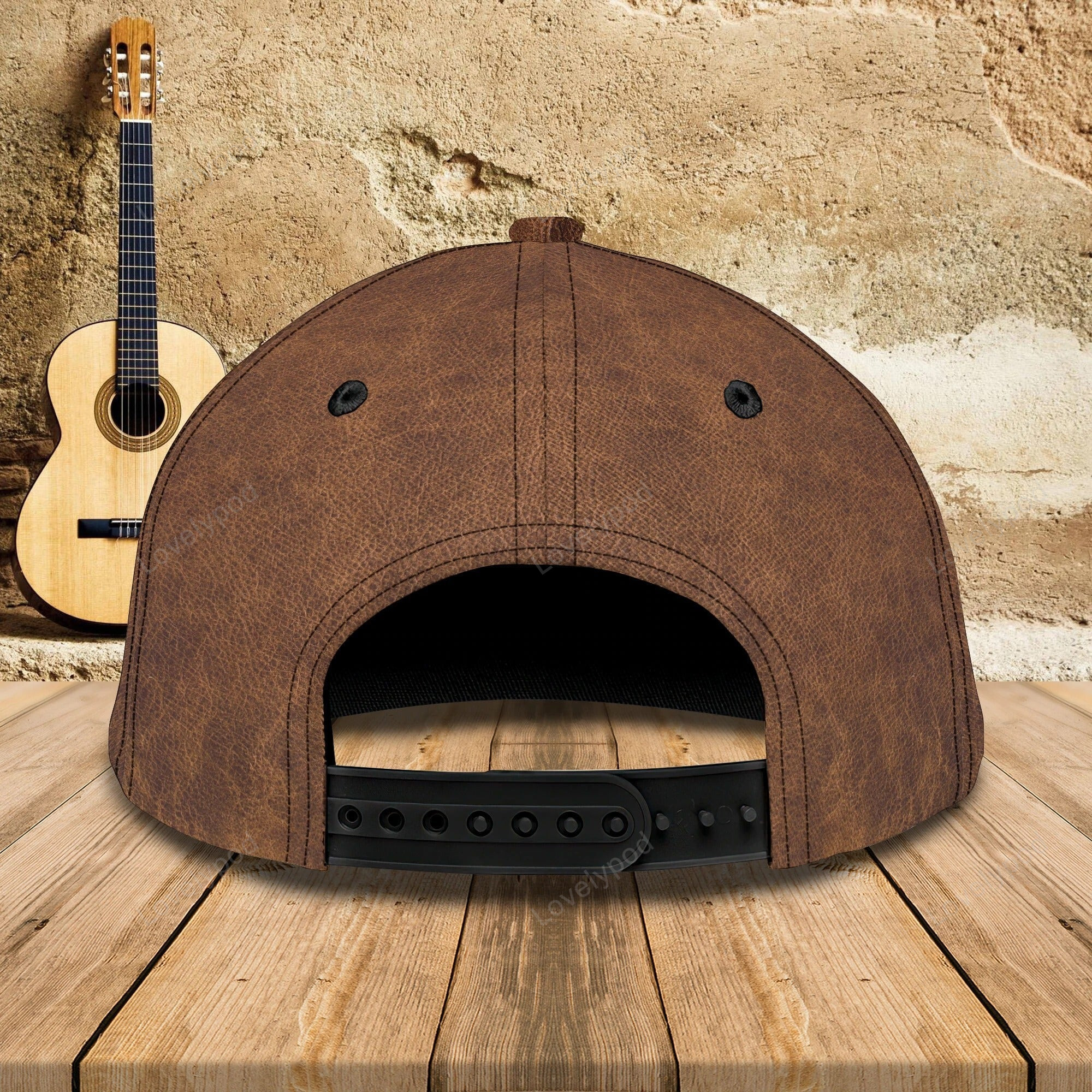 Custom With Name A Baseball 3D Cap Hat, Never Underestimate An Old Man With A Guitar, Guitarist Gifts Trucker Hats Custom Hats Gifts For Men & Women