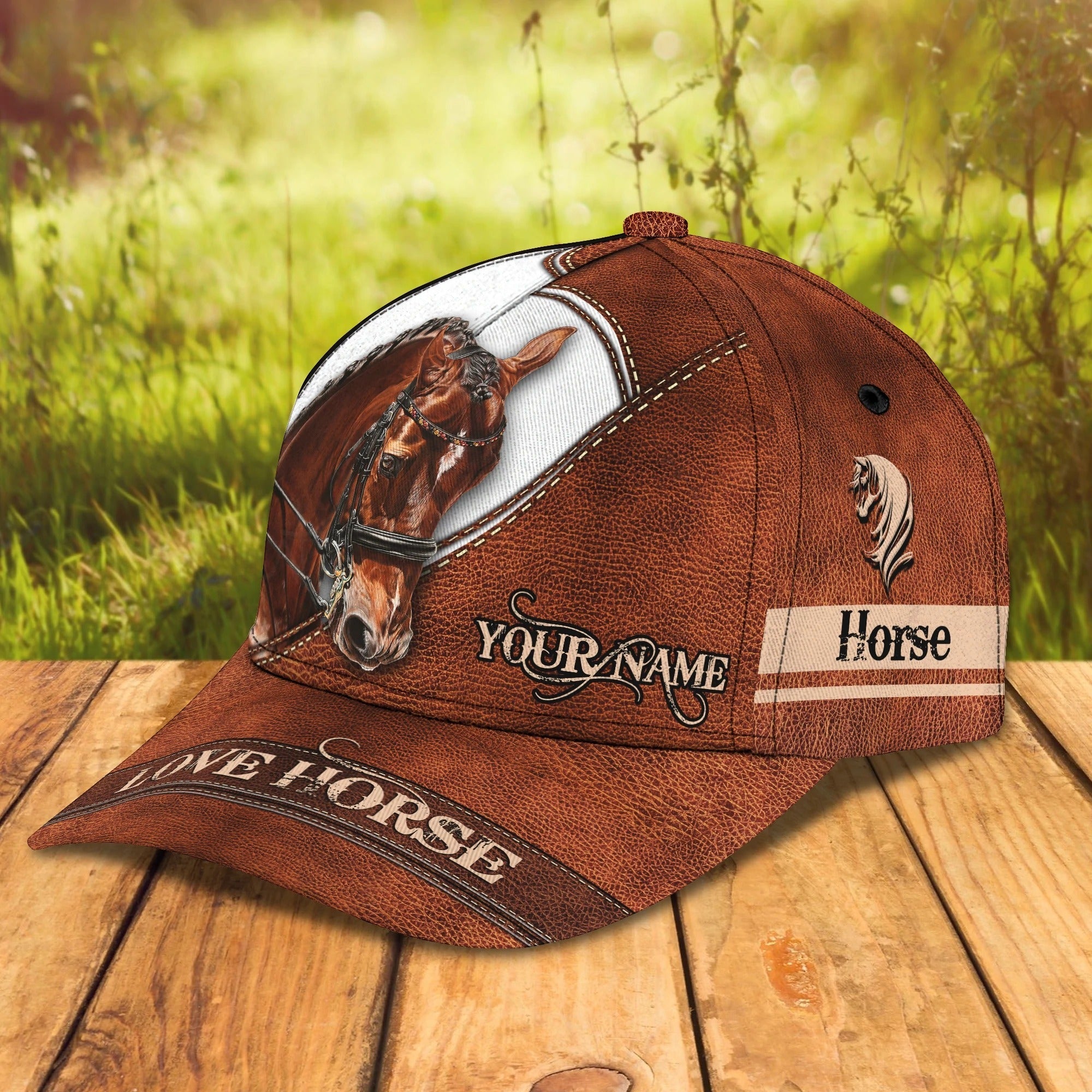 Custom With Name Baseball Full Print Horse Cap For Men And Woman, Horse Woman Cap Hat, Horse Lover Gift Trucker Hats Custom Hats Gifts For Men & Women