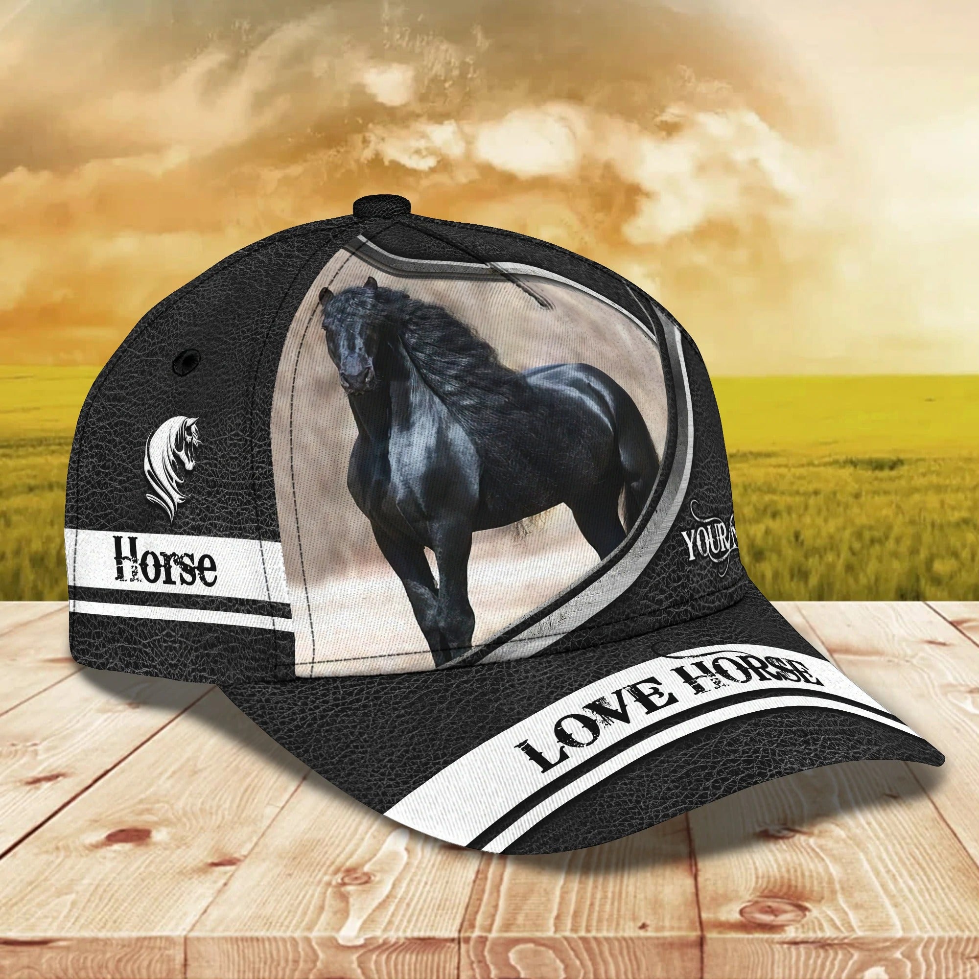 Custom With Name Baseball Full Print Horse Cap For Men And Woman, Horse Woman Cap Hat, Horse Lover Gift Trucker Hats Custom Hats Gifts For Men & Women