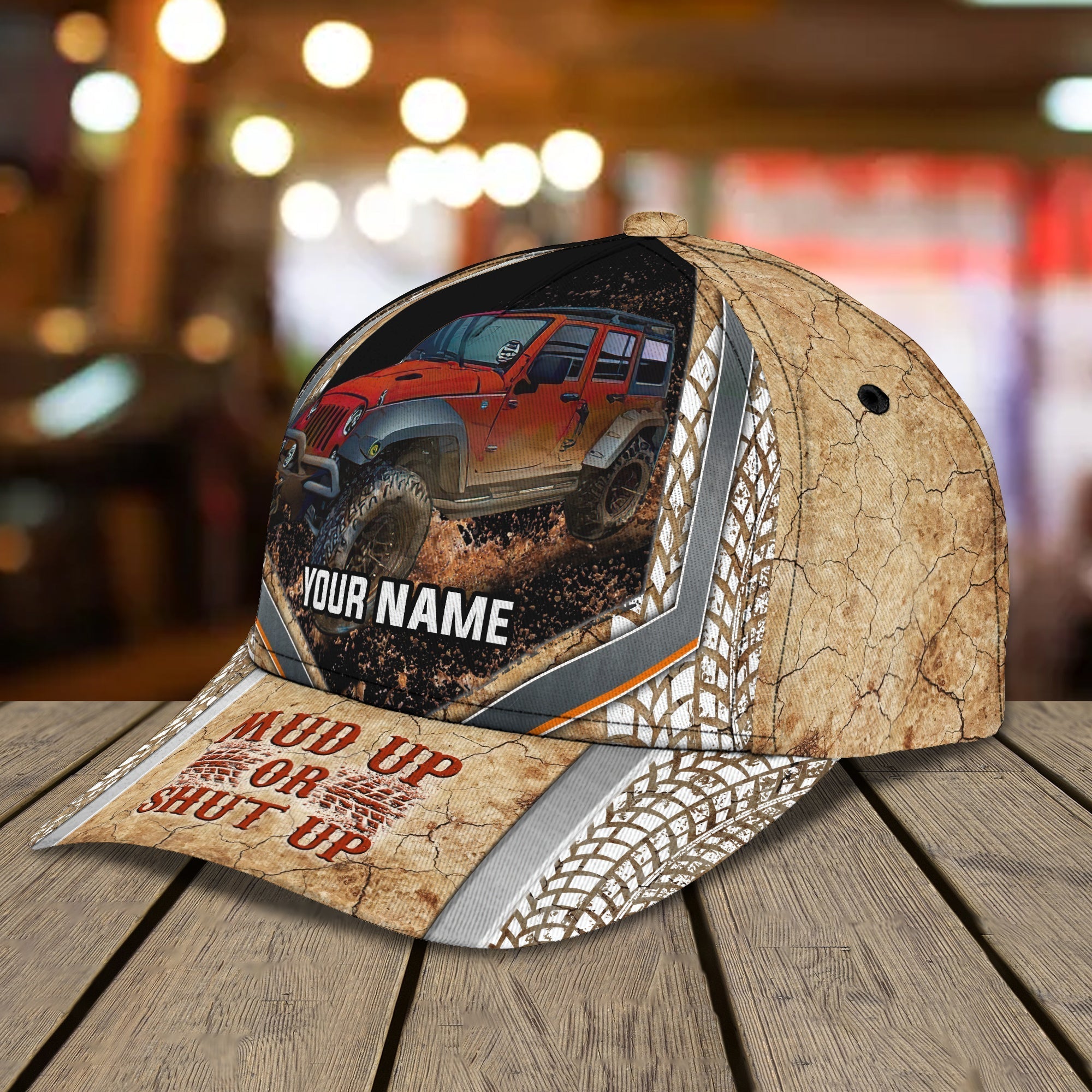 Custom With Name Mud Racing Cap, Mud Up Racer Cap Hat, Racing Cap Hat Trucker Hats Custom Hats Gifts For Men & Women